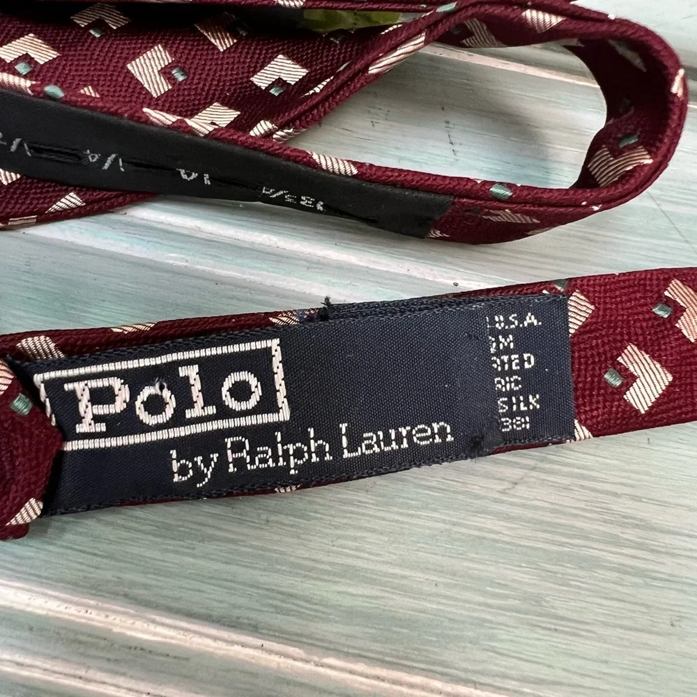 Ralph Lauren Polo Men’s Silk Bow Ties - Picture 9 of 9